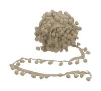 sourcing map Ribete de pompones de 8 yardas, bolas de pompones de 0.4 pulgadas de ancho, cinta de flecos, accesorio de encaje para manualidades, costura, ropa, cortina, almohada, decoración del hogar