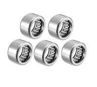 sourcing map Rodamiento de Agujas, 15x21x12mm Cojinetes de Rodillos de Aguja HK1512, Rodamientos de Agujas de Empuje con Arandelas para Equipo Mecánico, Instrumentos Eléctrico, 5 Pcs