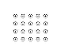 sourcing map Rodamiento de Bolas de 304 Acero Inoxidable, 50pcs 4,5mm Bolas de Precisión, Cojinetes Bolas, G100 Precisión, Bolas de Acero Para Maquinaria, Coche, Motocicleta, Bicicleta