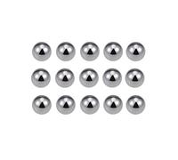 sourcing map Rodamiento de Bolas de Acero al Carbono, 85 Piezas 6,4mm Bolas de precisión, Cojinetes Bolas, Bolas de Acero Para Maquinaria, Coche, Motocicleta, Bicicleta, Vehículo, Muebles