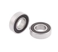 sourcing map Rodamiento de bolas de ranura profunda 6002RS sellado lateral doble de 32mmx15mmx9mm 2pcs