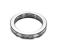 sourcing map Rodamientos axiales de bolas de 80 mm, diámetro exterior de 105 mm, diámetro exterior de 19 mm de grosor, rodillo de una sola fila, rodamiento axial de bolas de acero cromado, ABEC5