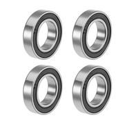 sourcing map Rodamientos de Bolas, 4x Cojinetes de Bolas de Ranura Profunda 6903-2RS, 17x30x7mm Rodamiento de Doble Sellado, de Acero, para Roller Skate, Equipo Mecánico, Instrumentos Eléctrico