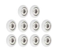 sourcing map Rodamientos de bolas 626ZZ 626ZZ de nailon para polea de guía de rueda redonda, 6 x 25 x 7 mm, metal blindado (GCr15), rodamientos de acero cromado, color blanco