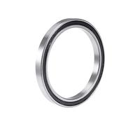 sourcing map Rodamientos de bolas de ranura profunda 6816-2RS, rodamientos de cromo de doble sellado de 80x100x10mm