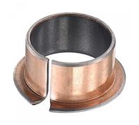 sourcing map Rodamientos de manga con brida de 22 mm x 25 mm de diámetro exterior x 15 mm de largo x 32 mm de diámetro x 1,5 mm de grosor de brida envueltos en bujes sin aceite