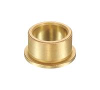 sourcing map Rodamientos de manguito de brida, diámetro de 25 mm x 32 mm de diámetro exterior x 20 mm de longitud, bujes de bronce sinterizado autolubricantes