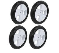 sourcing map Rodillo De Polea Del coche Sola Rueda 4Pcs 140mm Blanco 6x22mm