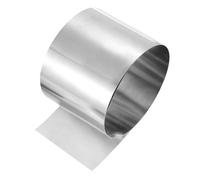 sourcing map Rollo de lámina de acero inoxidable 301, 0,3 mm x 100 mm x 1 m, alta elasticidad, acero inoxidable, tira estrecha de lámina de metal para manualidades, maquinaria, soldadura de cuña