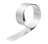 sourcing map Rollo de lámina de acero inoxidable 301, 0,3 mm x 50 mm x 1 m, de alta elasticidad, de acero inoxidable, para manualidades, maquinaria, soldadura de cuña, color plateado