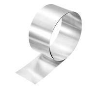 sourcing map Rollo de lámina de acero inoxidable 301, 0,3 mm x 70 mm x 1 m, de alta elasticidad, de acero inoxidable, para manualidades, maquinaria, soldadura de cuña, color plateado