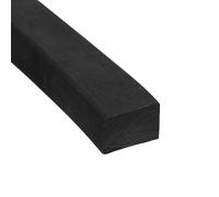 sourcing map Rollos de lámina de goma de neopreno de 20 mm de ancho x 15 mm de alto x 1,5 m de largo, tira de sellado de goma sólida para juntas de bricolaje, manualidades, almohadillas, sellos,