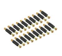 sourcing map Rosca Los Tornillos Pasadores Para Muebles Accesorios De Conexión De 6mm De Diámetro De Plástico Cubierto De 20Pcs