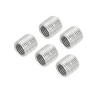 sourcing map Rosca Reducción Tuercas Inserto M10 Macho a M8 Hembra Adaptadores 10mm Largo Tubo Montaje Conversión Manguito Reductor, Paquete de 5