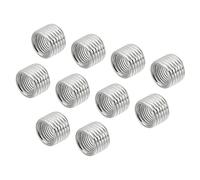 sourcing map Rosca Reducción Tuercas Inserto M14 Macho a M10 Hembra Adaptadores 10mm Largo Tubo Conector Montaje Manguito Reductor, Paquete de 10