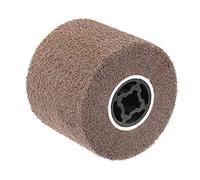 sourcing map Rueda de pulido no tejida de 120 mm x 100 mm, rueda de aleta abrasiva de nailon para dibujo de alambre, grano 180 para acero inoxidable, cobre y metal