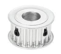 sourcing map Rueda Síncrona 20 Dientes 15 mm Diámetro Aluminio Polea De Distribución 16 mm Ancho Correa