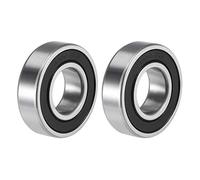 sourcing map S6004-2RS Profunda Ranura Bola Rodamientos 20mm x 42mm x 12mm Doble Sellado 440C Inoxidable Acero 2uds