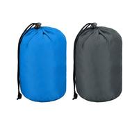 sourcing map Saco de 3.9 x 6.1 x 6.7 pulgadas, paquete de 2 bolsas de nailon resistentes al agua portátiles con cordón para polvo con solapa para polvo, bolsa seca ultraligera para camping, senderismo