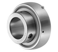 sourcing map SB205-014 - Rodamiento de inserción de 0.9 pulgadas, rodamiento esférico de inserción de acero cromado (GCR15) para maquinaria agrícola