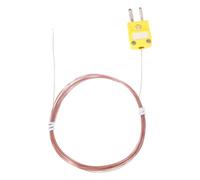 sourcing map Sensor de sonda de temperatura de termopar tipo K, rango de medición de 5 metros, -40C-260C (-40F-500F) para termómetro, 0.127 mm OD