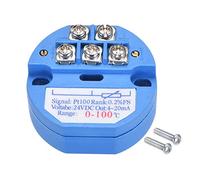 sourcing map Sensor de temperatura pt100 transmisor 24v dc 4-20ma 0 ℃ a 100