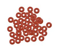 sourcing map Silicona Anillo Tórico, 4.5mm Diámetro Externo, 1.5mm Diámetro Interno, 1.5mm Ancho, VMQ Sellado Anillos Junta, Rojo, Paquete 50