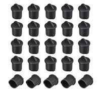 sourcing map Silicona BNC Anti Polvo Tapón Tapa Cubierta para Hembra Puerto Negro 20 Piezas