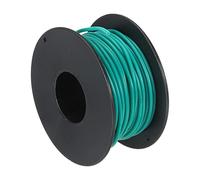 sourcing map Silicona Cable 22AWG Verde Carrete 15m Eléctrico Estañado Cobre Estándar Alta-Temperatura Conexión Cable para Coche Modelo Manipulador Electrodomésticos Aparatos, Bricolaje