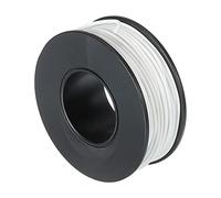 sourcing map Silicona Cable 28AWG Blanco Carrete 15m Eléctrico Estañado Cobre Estándar Alta-Temperatura Conexión Cable para Coche Modelo Manipulador Electrodomésticos Aparatos, Bricolaje