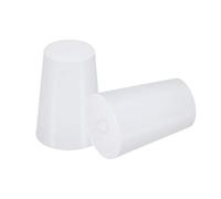 sourcing map Silicona Caucho Cónico Conector 13mm a 17mm Sólido Blanco para Polvo Recubrimiento, Pintura, Anodizado, Enchapado, Arenado, Laboratorio Uso 10 Piezas