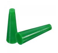 sourcing map Silicona Caucho Cónico Tapón Sólido para Polvos Recubrimiento Pintura Anodizado Enchapado Arenado Laboratorio Verde 3,2 mm a 6,4 mm