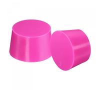 sourcing map Silicona Caucho Cónicos Tapones Sólido para Polvo Recubrimiento, Pintura, Anodizado, Enchapado, Arenado, Laboratorio Uso Rosa 37 mm a 45 mm