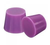 sourcing map Silicona Caucho Cónicos Tapones Sólido para Polvo Recubrimiento, Pintura, Anodizado, Enchapado, Arenado, Laboratorio Uso Púrpura 27 mm a 34 mm