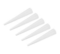 sourcing map Silicona Goma Cónico Tapón 1,5mm a 5,5mm Sólido Blanco para Polvo Recubrimiento, Pintura, Anodizado, Enchapado, Arenado, Laboratorio Uso 40uds