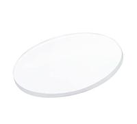 sourcing map Silicona Goma Lámina Juntas 50mm OD 2mm Grosor Redondo Sólido Arandela, Blanco Paquete de 6