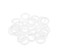 sourcing map Silicona Junta Tórica, 13mm DE, 9mm DI, 2mm Ancho, VMQ Sello Anillos Junta, Blanco, Paquete De 30