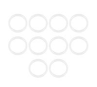 sourcing map Silicona Junta Tórica, 24mm DE, 20mm DI, 2mm Ancho, VMQ Sello Anillos Junta, Blanco, Paquete De 10