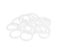 sourcing map Silicona Junta Tórica, 27mm DE, 21mm DI, 3mm Ancho, VMQ Sello Anillos Junta, Blanco, Paquete De 20