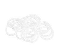 sourcing map Silicona Junta Tórica, 30mm DE, 24mm DI, 3mm Ancho, VMQ Sello Anillos Junta, Blanco, Paquete De 20