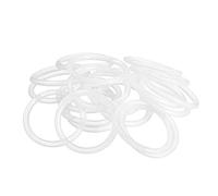 sourcing map Silicona Junta Tórica, 33mm DE, 27mm DI, 3mm Ancho, Sello Anillos Junta, Blanco, Paquete De 20