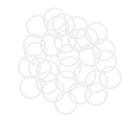 sourcing map Silicona Juntas Tóricas, 18mm DE 15mm DI 1,5mm Ancho VMQ Sello Junta para Compresor Válvulas Tubería Reparación, Blanco, Paquete De 30