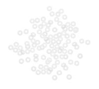 sourcing map Silicona Juntas Tóricas, 5mm DE 2mm DI 1,5mm Ancho VMQ Sello Junta para Compresor Válvulas Tubería Reparación, Blanco, Paquete De 100