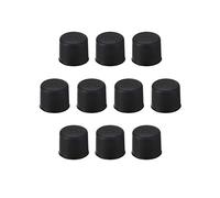 sourcing map Silicona RCA Puerto Anti Polvo Tapón Tapa Cubierta Negro 10 Piezas