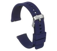 sourcing map Silicona Reloj Banda 21mm Ancho Rápido Profundo Azul | Liberación Suave Caucho Reemplazo Reloj Correa, con Galvanizado Inoxidable Acero Hebilla, para Hombres Mujeres