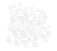 sourcing map Silicona Tórica Junta, 9mm OD 6mm ID 1,5mm Ancho VMQ Sello Junta para Compresor Válvulas Tubería Reparación, Blanco, Paquete 100