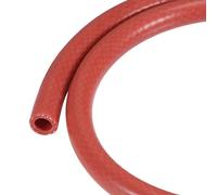sourcing map Silicona Vacío Tubo Calentador Manguera 10mm ID 1m 101psi 392F Red Reforzada Alta Temperatura para Motor