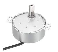sourcing map Sincrónico Motor AC 220-240V 4W Doble eje plano 4-5 RPM