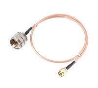 sourcing map SMA macho a UHF PL-259 macho RG316 RF coaxial cable 1,5 pies