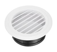 sourcing map Soffit Vent - Rejilla de ventilación ABS de 150 mm, difusor de techo con malla de pantalla integrada para el hogar, baño, oficina, cocina, sistema de ventilación